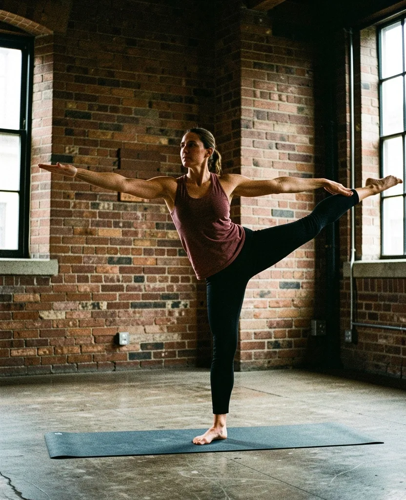 Mindful movement instructor in a Birmingham studio